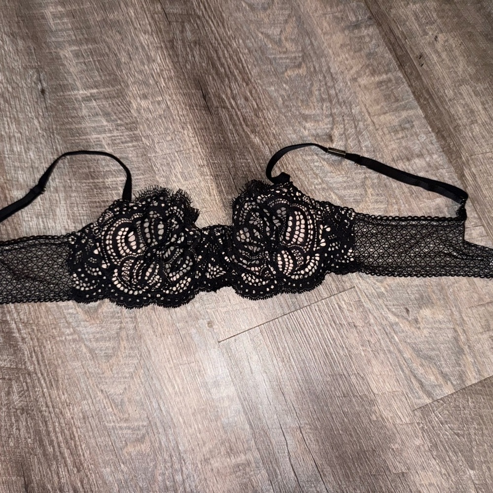 Elegant Black Lace Bralette Victoria’s Secret